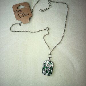 Feng Shui "Jade Dragon" Pendant on 18 Inch Chain w/2 Inch Extender